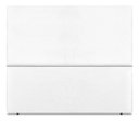 Ver imagem 1 de Cabeceira Cama Box Organica Casal 140cm Luna Suede C/frame Branco