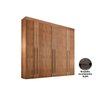 Guarda Roupa Casal 6 Portas e 6 Gavetas C/ Pés Lucca Premium Imbuia - Rufato - 1