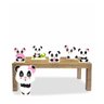 Kit Display de Mesa Festa Panda Rosa 6 de 22cm - 1