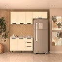 Ver imagem 1 de Cozinha Completa 3 Peças sem Tampo Meena Bege/Branco/Creme
