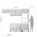 Ver imagem 3 de Cozinha Completa 4 Peças sem Tampo Meena Bege/Branco/Creme/Preto