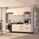 Ver imagem 1 de Cozinha Completa 4 Peças sem Tampo Meena Bege/Branco/Creme/Preto