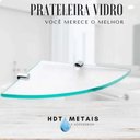 Ver imagem 2 de Prateleira Organizadora Canto Vidro Temperado Banheiro