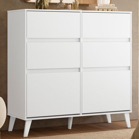Cômoda Viena para Quarto 4 Gavetas Retrô Multiuso