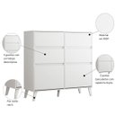 Ver imagem 2 de Cômoda Viena para Quarto 4 Gavetas Retrô Multiuso