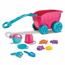 Ver imagem 1 de Carrinho de Praia Infantil - Diver Praia - Carriola com Acessórios - Rosa - Divertoys