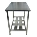 Ver imagem 3 de Mesa Aço Inox Profissional 110x60x90 Cm Loja da Cozinha