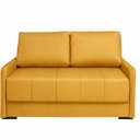Ver imagem 3 de Sofá-Cama 154cm Retrátil Reclinável Linho Pés Madeira Isis Amarelo