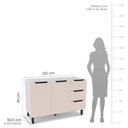 Ver imagem 7 de Cozinha Completa 4 Peças 224,5cm x 240cm Amara Bege/Branco/Creme