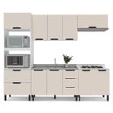 Ver imagem 2 de Cozinha Completa 5 Peças 224,5CMX270CM Meena Bege/Branco/Creme