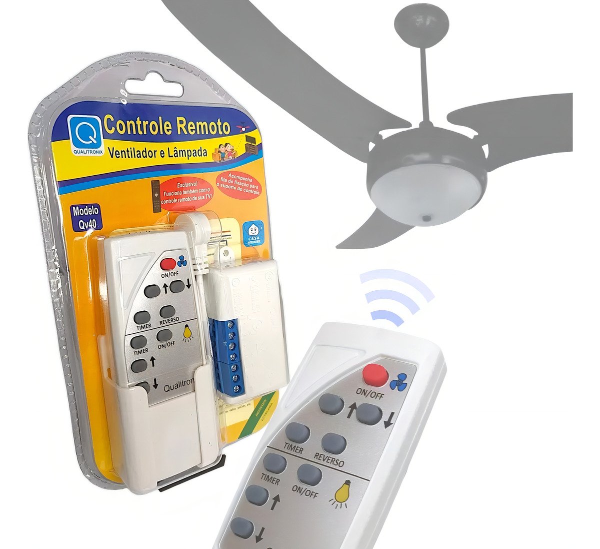 Controle Remoto Qualitronix para Ventilador e Lâmpada - 6