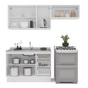Ver imagem 4 de Cozinha Completa 3 Peças 224,5cm x 200cm Meena Bege/Branco/Creme
