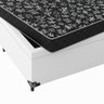 Cama Box Baú Viúva + Colchão Espuma D20 - 56x128x188cm - e-Shop Casa - Couro Branco - 8