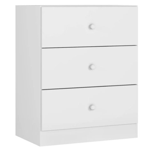 Cômoda Multiuso Angelina para Quarto 3 Gavetas Branco