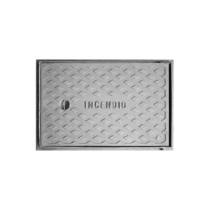 Tampa Tampão Articulado Incêndio de Ferro Fundido 63x44cm