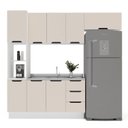 Ver imagem 2 de Cozinha Completa 4 Peças 224,5cm x 240cm Meena Bege/Branco/Creme