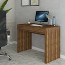 Ver imagem 1 de Mesa Escrivaninha 1 Gaveta Home Office Nogal - Panorama Móveis