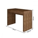Ver imagem 4 de Mesa Escrivaninha 1 Gaveta Home Office Nogal - Panorama Móveis