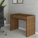 Ver imagem 2 de Mesa Escrivaninha 1 Gaveta Home Office Nogal - Panorama Móveis