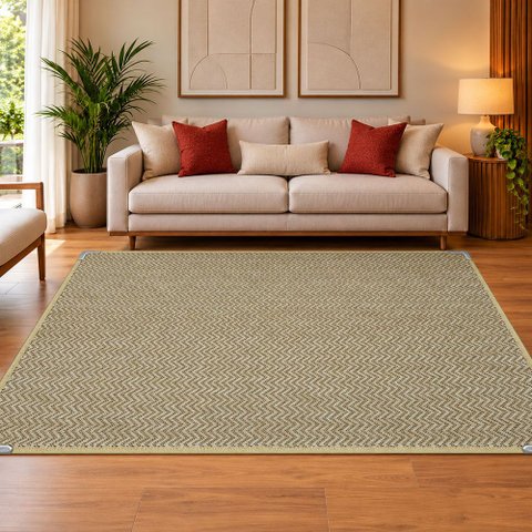Tapete Sisal Art 952 Sala Quarto Escritório Clean