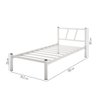 Cama Solteiro Bruna 100% Aço Ferro Industrial Resistente - 3