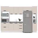 Ver imagem 2 de Cozinha Completa 5 Peças 224,5CMX310CM Meena Bege/Branco/Creme