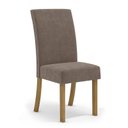 Ver imagem 5 de Mesa de Jantar Selena Tampo com Vidro 120x80 Nature/off White e 4 Cadeiras Facina Nature/marrom Amên