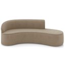 Ver imagem 5 de Sofá 4 Lugares para Sala 220cm Orgânico Wendi Suede Marrom Rt I01 - Mpozenato