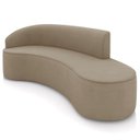 Ver imagem 2 de Sofá 4 Lugares para Sala 220cm Orgânico Wendi Suede Marrom Rt I01 - Mpozenato