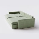 Ver mais imagens de Sofá Cama Bélgica Retrátil e Reclinável 2,30m em Linho Columbia Premium Verde Militar - Home Mobily