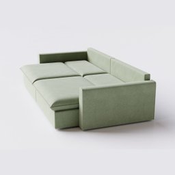 Sofá Cama Bélgica Retrátil e Reclinável 2,30m em Linho Columbia Premium Verde Militar - Home Mobily - 8