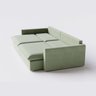 Sofá Cama Bélgica Retrátil e Reclinável 2,30m em Linho Columbia Premium Verde Militar - Home Mobily - 8