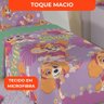 Jogo de Cama Infantil Lepper Patrulha Canina Menina Solteiro 3 Peças Microfibra Lilás - 4