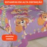 Jogo de Cama Infantil Lepper Patrulha Canina Menina Solteiro 3 Peças Microfibra Lilás - 5