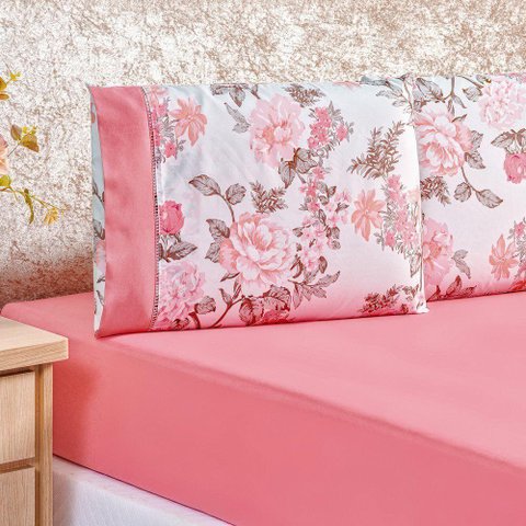 Jogo de Cama Micropercal 200 Fios Naturale King 03 Peças - Serene