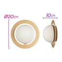 Ver imagem 2 de Arandela Artemis Ouro Fosco Globo Vidro P/ 1X G9 VL010 Starlux ST2528