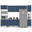 Ver imagem 2 de Cozinha Completa 5 Peças com Tampo Azul Branca Meena