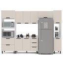 Ver imagem 2 de Cozinha Completa 5 Peças 224,5CMX310CM Meena Bege/Branco/Creme