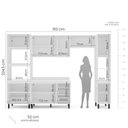 Ver imagem 3 de Cozinha Completa 5 Peças 224,5CMX310CM Meena Bege/Branco/Creme