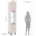 Ver imagem 5 de Cozinha Completa 5 Peças 224,5CMX310CM Meena Bege/Branco/Creme