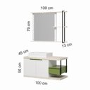 Ver imagem 3 de Conjunto de Banheiro Berton Batuto 1,00cm Atenna/verde/br