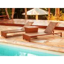 Ver imagem 1 de 2 Espreguiçadeiras Grécia e Mesa Grécia em Alumínio - Piscina, Jardim - Capuccino