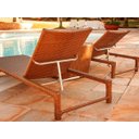 Ver imagem 4 de 2 Espreguiçadeiras Grécia e Mesa Grécia em Alumínio - Piscina, Jardim - Capuccino