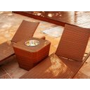 Ver imagem 2 de 2 Espreguiçadeiras Grécia e Mesa Grécia em Alumínio - Piscina, Jardim - Capuccino