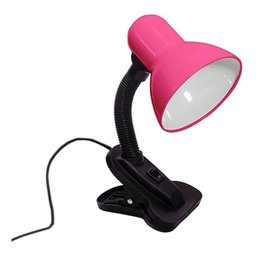 Luminaria com Garra de Mesa Presilha Articulavel Rosa - 4