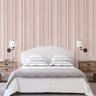 Papel de Parede Kids Listrados Rosa Pastel - 1