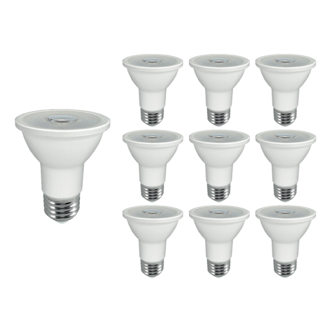 10 Lâmpadas Led Astraled Par 20 38° 7w E27 Bivolt 4000k Luz Neutra
