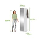 Ver imagem 7 de Sapateira Giratória com Espelho Esthela Branco Móveis Lopas