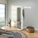 Ver imagem 2 de Sapateira Giratória com Espelho Esthela Branco Móveis Lopas