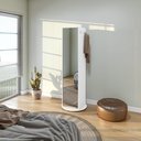 Ver imagem 2 de Sapateira Giratória com Espelho Esthela Branco Móveis Lopas